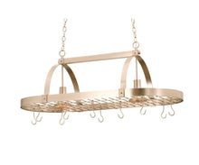 Load image into Gallery viewer, Satin Nickel Lighted Pot Rack
