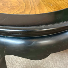 Load image into Gallery viewer, Burl Ebonized Side Table
