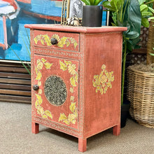 Load image into Gallery viewer, Red Moroccan Side Table
