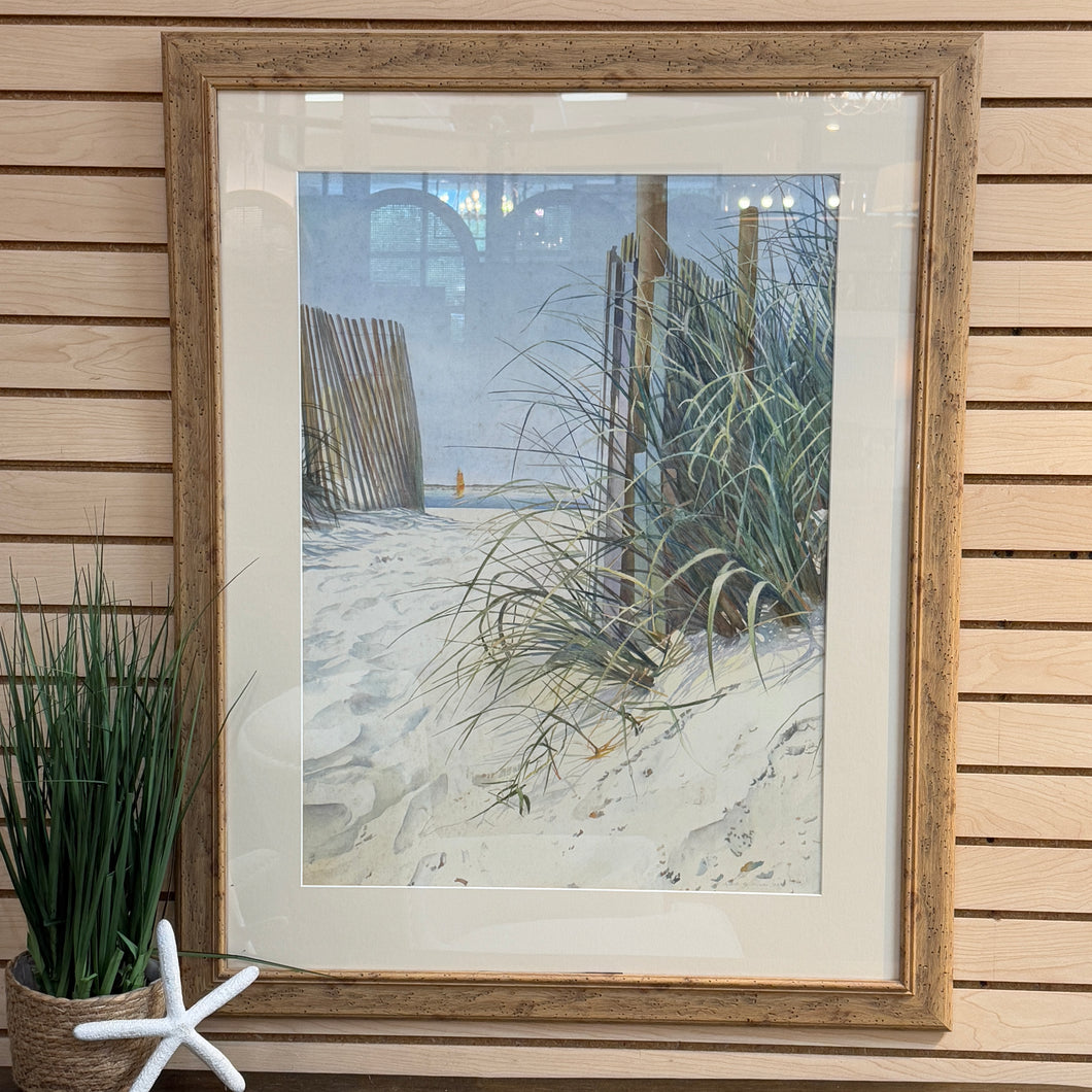 Framed Beach Path Art