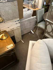 Tall White Display Cabinet