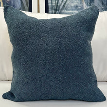 Load image into Gallery viewer, Blue Boucle Pillow
