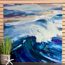 Load image into Gallery viewer, Blue Abstract Canvas
