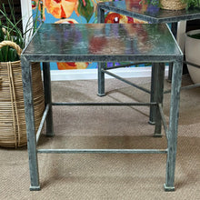 Load image into Gallery viewer, Black Metal/Marble Side Table
