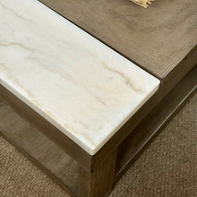Load image into Gallery viewer, Greige/Marble Lift Coffee Table
