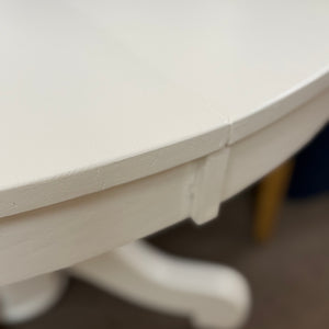 White Pedestal Dining Table