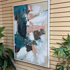 Turquoise/Blush Abstract II