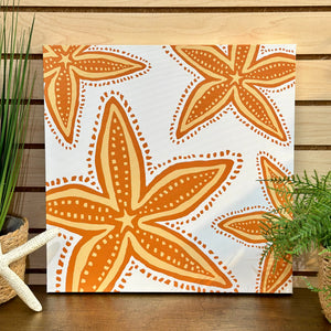 Orange Starfish Canvas