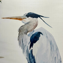Load image into Gallery viewer, Watercolor Heron Left Art
