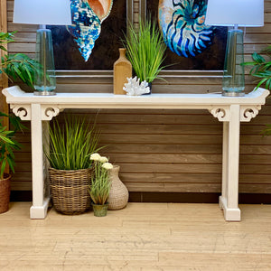 White Altar Table Console