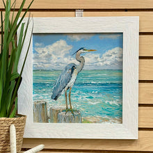 Load image into Gallery viewer, Blue Heron On Piling I
