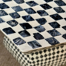 Load image into Gallery viewer, Black/White Hexagon Stool
