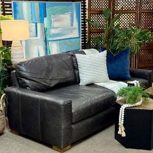 RH 'Maxwell' Leather Sofa