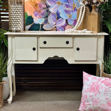 Load image into Gallery viewer, 2DR Distressed Ivory Console
