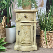 Load image into Gallery viewer, 1DRW 1DR Floral Side Table
