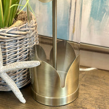 Load image into Gallery viewer, Gold Scallop Glass Lamp
