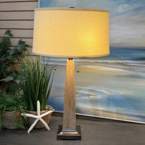 Tall Stone Lamp