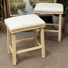 Load image into Gallery viewer, White Vegan Leather Counter Stool
