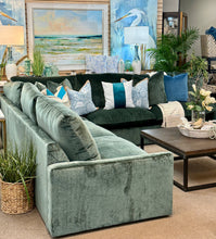Load image into Gallery viewer, 3PC Jade Green Sectional
