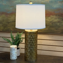 Load image into Gallery viewer, Gold Honeycomb Lamp
