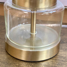 Load image into Gallery viewer, Glass/Gold Lamp
