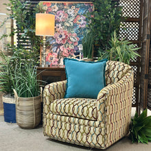 Load image into Gallery viewer, Flexsteel Teal/Taupe Trellis Glider
