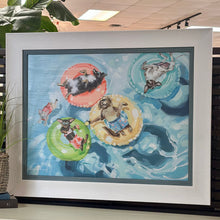 Load image into Gallery viewer, Dogs In Pool Giclee
