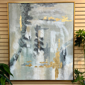 Grey/Gold Abstract
