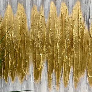 Gold Drip Abstract