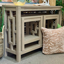 Load image into Gallery viewer, Geometric Wood Console
