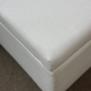 White Storage Ottoman