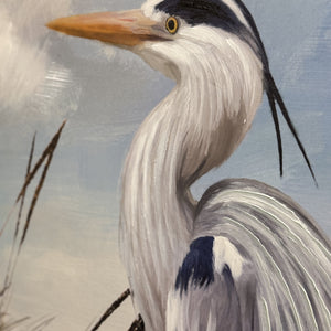 Left Facing Egret On Dune