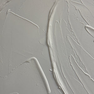 Framed White Abstract