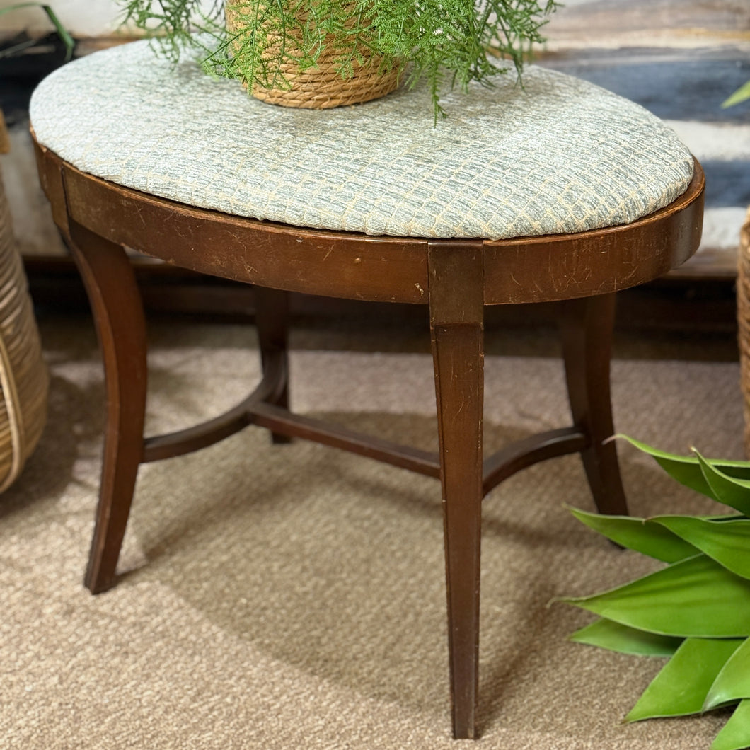 SM Oval Aqua Ottoman