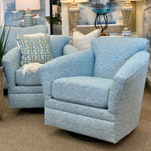 Load image into Gallery viewer, Aqua Patterned Swivel Glider
