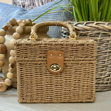 Load image into Gallery viewer, Light Brown Woven Handbag
