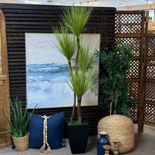 Load image into Gallery viewer, Faux Grass In Blk Pot
