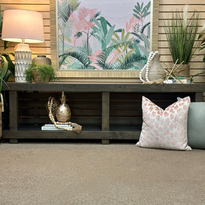 Grey Wash Slat Console