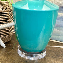 Load image into Gallery viewer, Turquoise Ceramic Lamp
