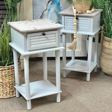 Load image into Gallery viewer, Grey 1DRW Shutter Side Table
