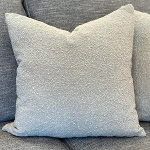 Light Blue Boucle Pillow