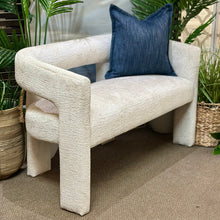 Load image into Gallery viewer, 'Gwen' Ivory Bench
