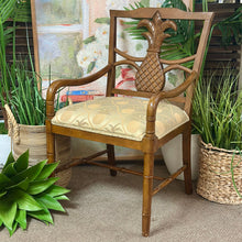 Load image into Gallery viewer, Pineapple Wood Arm Chair
