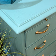 Load image into Gallery viewer, Blue/Turquoise 3DRW Nightstand

