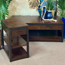 Load image into Gallery viewer, Mocha USB Side Table
