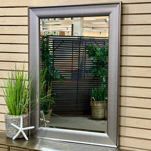 Brushed Silver Mirror
