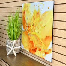 Load image into Gallery viewer, Yellow Flower Wood Art
