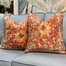 Load image into Gallery viewer, Down Rust Print Pillow
