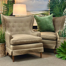 Load image into Gallery viewer, Gold Wingback Chair
