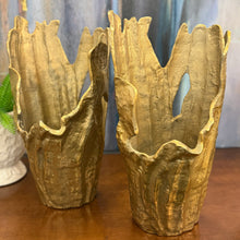 Load image into Gallery viewer, Gold Organic Vase
